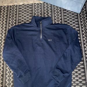 ALO Yoga Men's Dark Blue Zip-Up and pants set